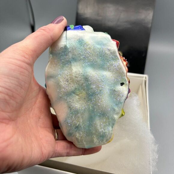 Christopher Radko Ornament‎ with Box Santa Sleigh Glass Trim A Tree-O Glitter - Picture 5 of 14